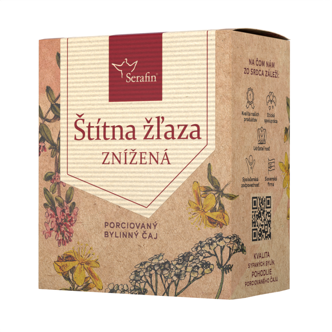 Štítna žľaza znížená – porciovaný čaj | Serafin byliny