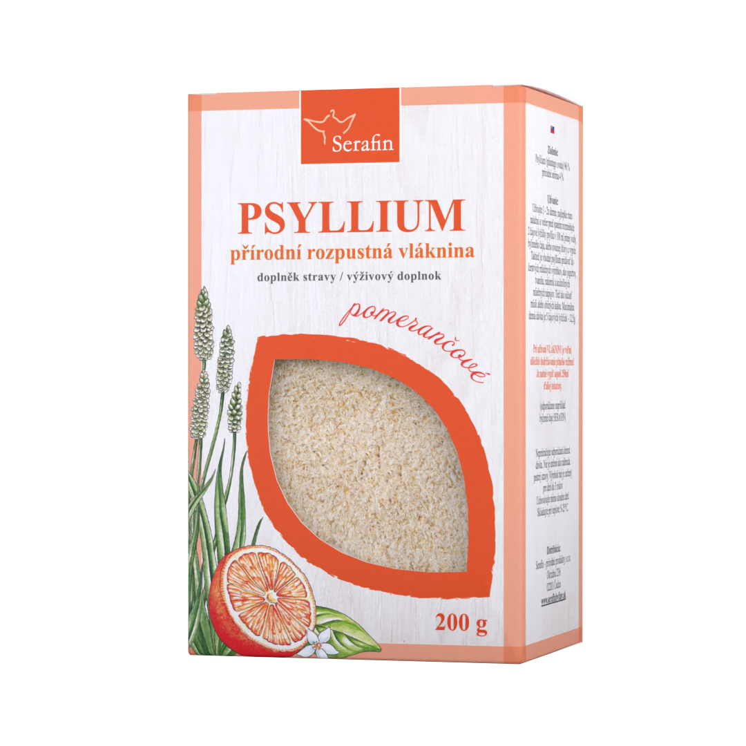Psyllium s přírodním aromatem – pomeranč | Serafin byliny