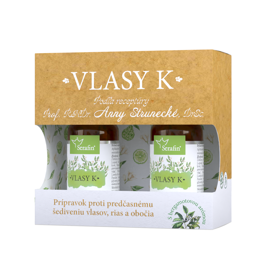 Vlasy K - proti predčasnému šediveniu | Serafin byliny