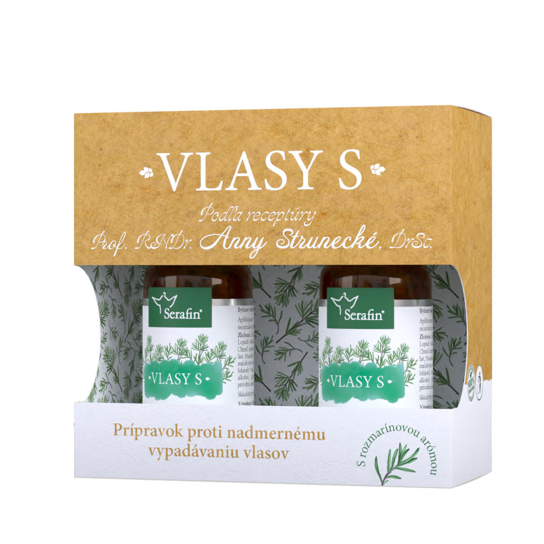 Vlasy S - proti vypadávaniu vlasov | Serafin byliny